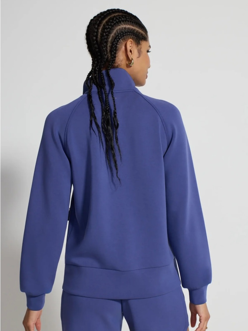 Mondetta Deep Periwinkle Athletic Zip up Top